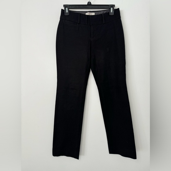 Women’s BANANA REPUBLIC Petite THE SLOAN FIT LA COUPE SLOAN black dress pants - Picture 2 of 16